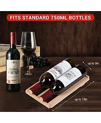 gaomon Freestanding Compressor Wine Fridge 14 Bottle Capacity Digital Temperature Control 41–64degree(-s)F Uv-Blocking Glass Door for Car,Bar