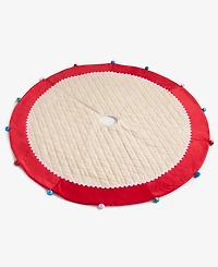 Holiday Lane Whimsy Multi-Bell Red and White Tree Skirt, Macy's Exclusive