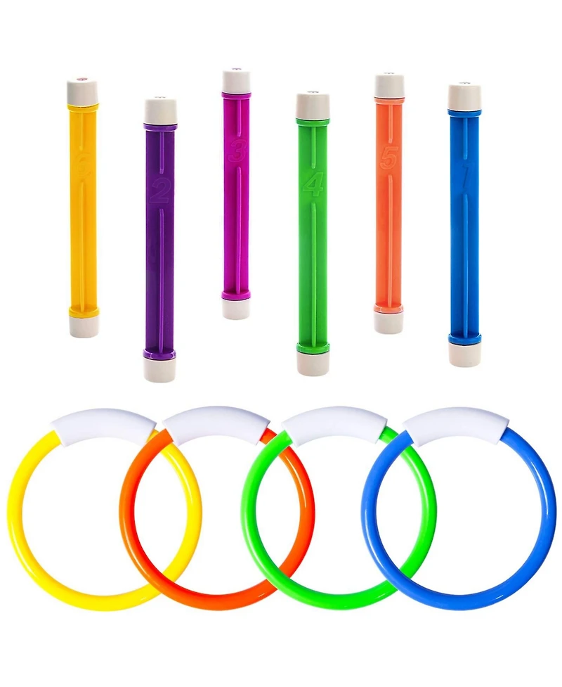 Gnuadz Underwater Diving Pool Toys Swim Rings Sticks Games