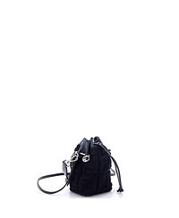 Pre-Owned Fendi Mini Mon Tresor Bucket Bag Zucca Knit with Leather