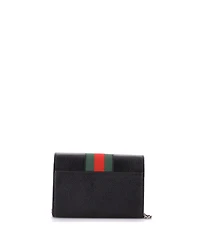 Pre-Owned Gucci Small Dionysus Web Chain Wallet Leather