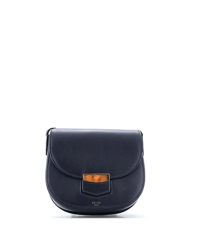 Pre-Owned Celine Small Trotteur Crossbody Bag Grainy Leather