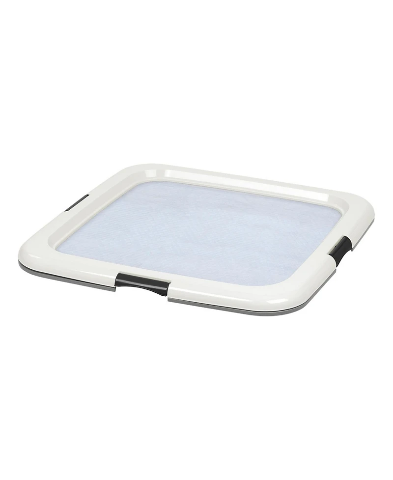 Pee Pads Square Pet Training Pad Holder for Dogs, Dark Gray
