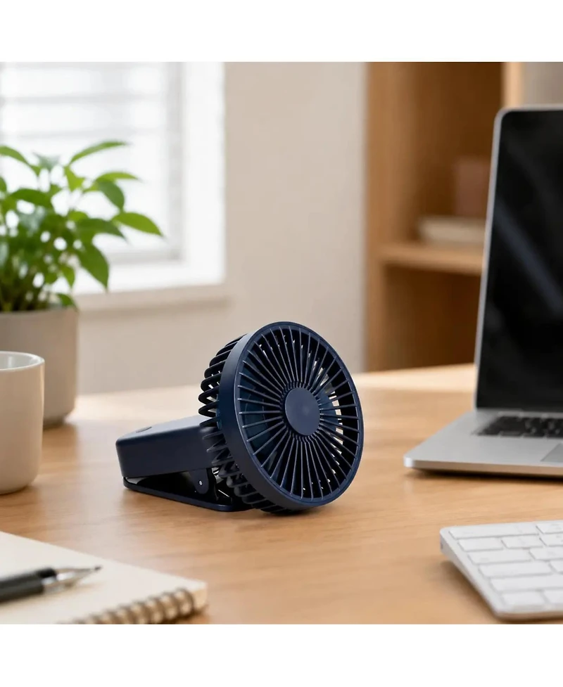 Ayamaya Magnetic Clip-On Fan, Rechargeable Portable Camping and Desk Fan with Strong Magnet, Usb-c Battery and 3 Speeds