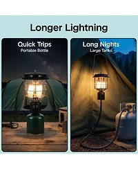 SereneLife Camping Lantern 1500 Lumens – Propane Outdoor Lantern with Adjustable Brightness and Easy Ignition for Camping and Emergencies