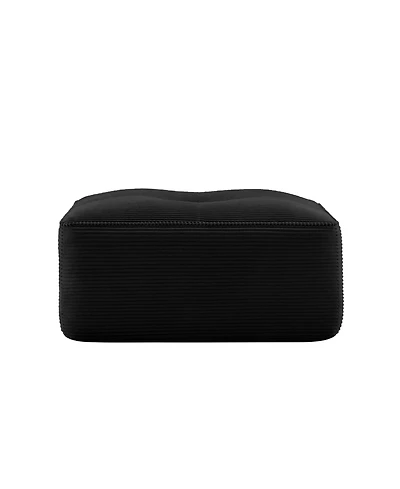 sumyeg Corduroy Upholstered Ottoman Footrest for Living Room or Bedroom