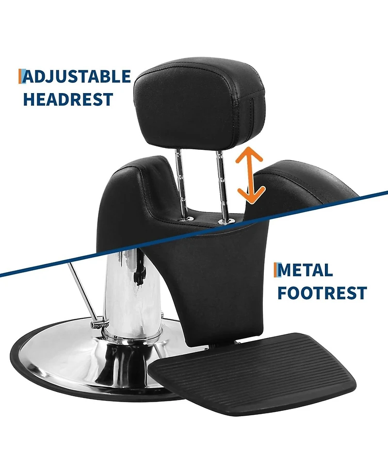 gaomon Professional Reclining Salon Chair, Hydraulic Heavy Duty 360degree(s) Swivel Barber Tattoo Chair