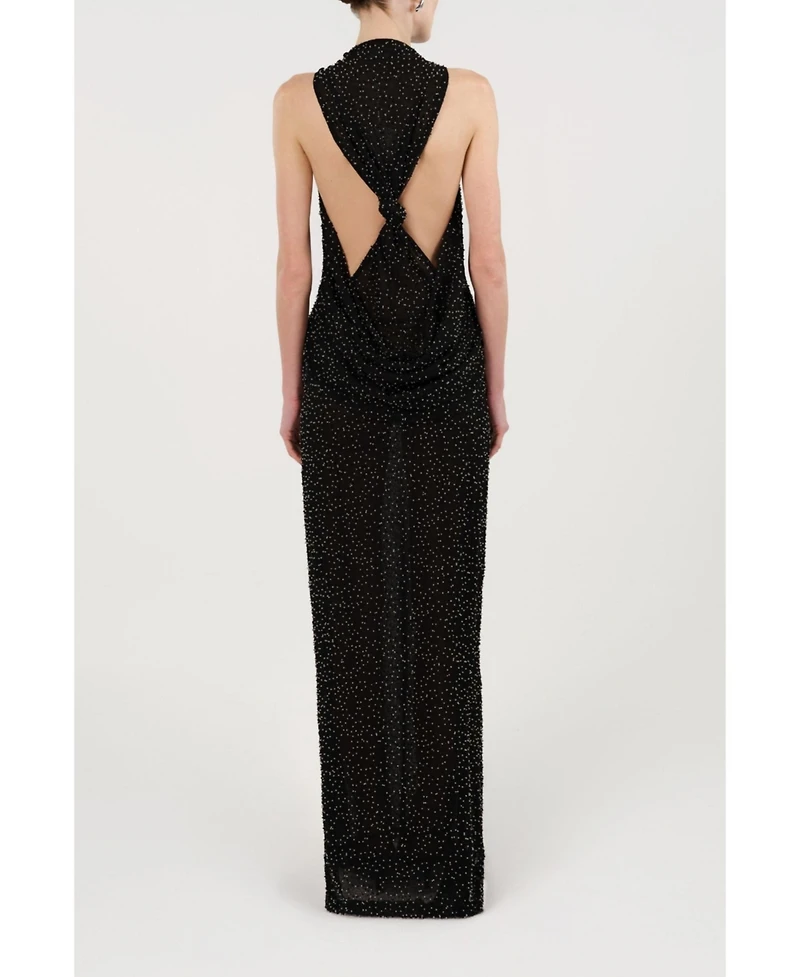 Nocturne Women's Stone-Embellished Maxi Dress