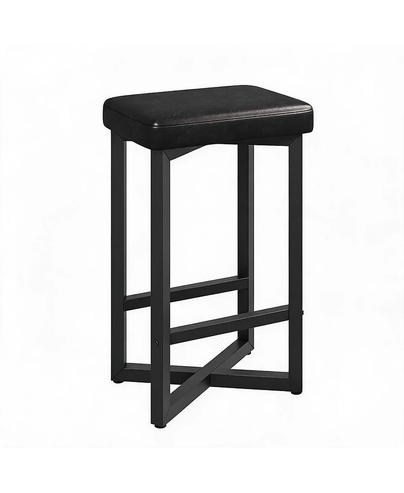 gaomon Set of 4 Pu Leather Backless Bar Stools