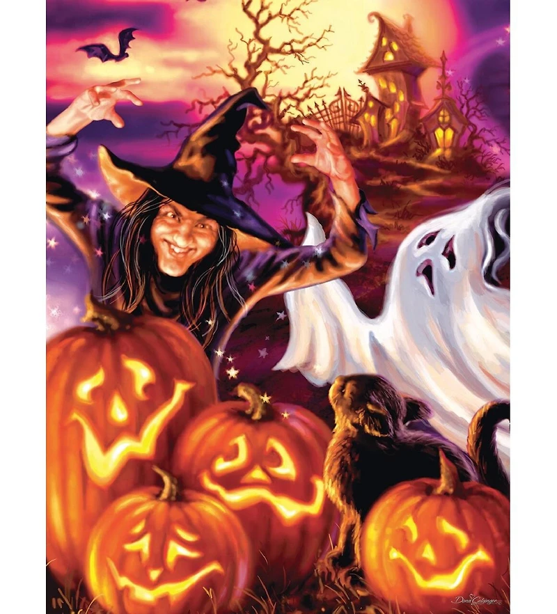 SunsOut Happy Haunts 500 piece Jigsaw Puzzle for Adults Halloween