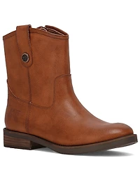Frye and Co. Women's Kellie Button Round Toe Short Booties