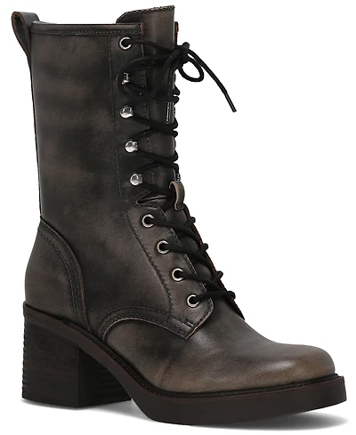 Frye and Co. Women's Fynn Combat Toga Lace-Up Booties