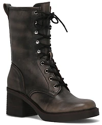 Frye and Co. Women's Fynn Combat Toga Lace-Up Booties