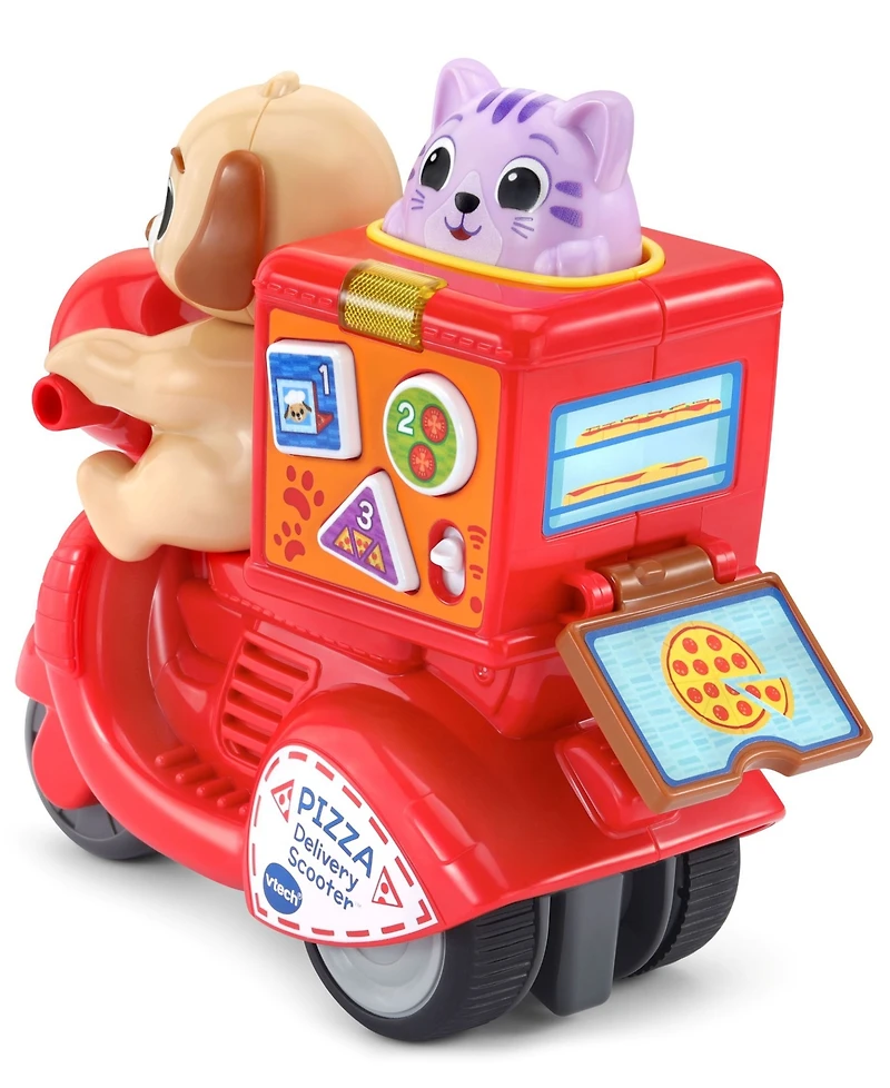 VTech Press & Roll Pizza Scooter Numbers, Shapes & Colors Learning Toy, Ages 12 Months+