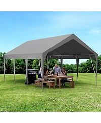 gaomon Carport Heavy Duty Car Canopy Uv Resistant Waterproof Portable Garage for Car, Boat, Party, Storage Shed