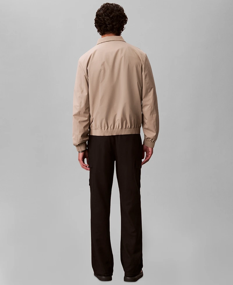 Calvin Klein Men's Lightweight Windbreaker Stand Collar Jacket