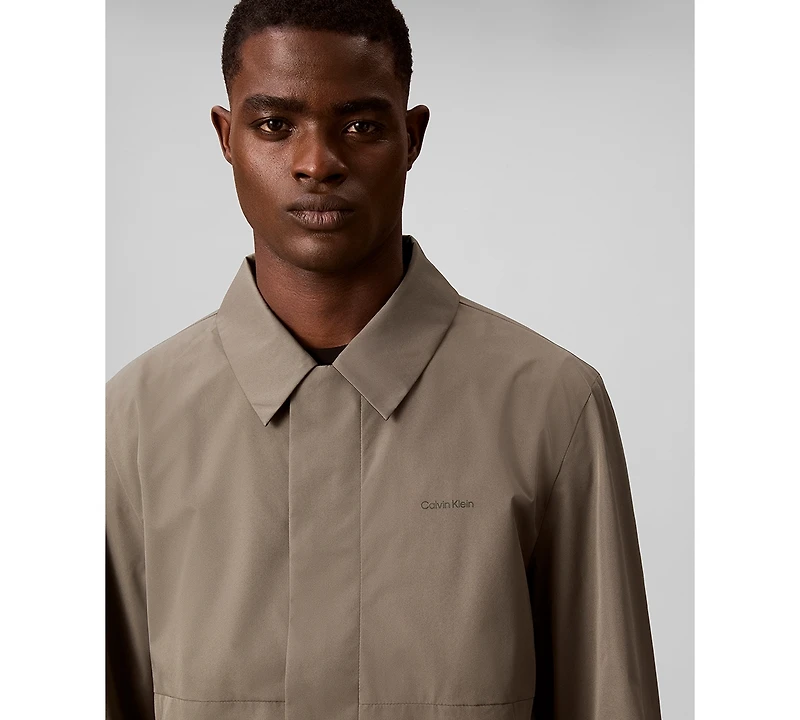 Calvin Klein Men's Nylon Classic Blouson Shirt Jacket