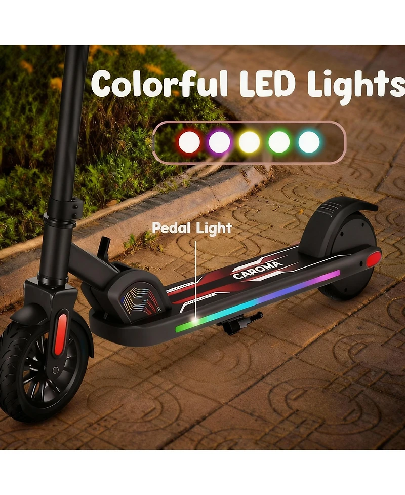 Caroma Electric Scooter for Children Ages 6-14, Powerful 150W Motor, 10 Mph Max Speed