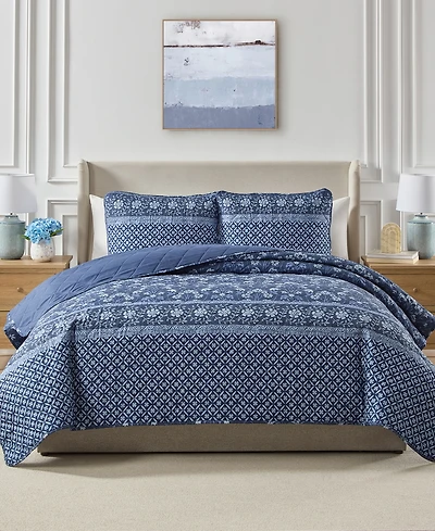 Seventh Studio Riley Floral Quilted -Piece Quilt Set