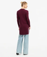 I.n.c. International Concepts Women's Duster Open-Front Ribbed Cardigan, Macy's Exclusive