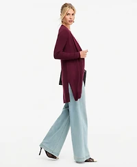 I.n.c. International Concepts Women's Duster Open-Front Ribbed Cardigan, Macy's Exclusive