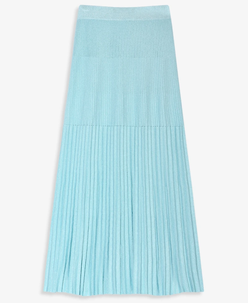 I.n.c. International Concepts Women's Pleated Rib Sweater Skirt, High-Waisted Midi, Macy's Exclusive