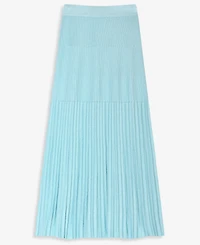 I.n.c. International Concepts Women's Pleated Rib Sweater Skirt, High-Waisted Midi, Macy's Exclusive