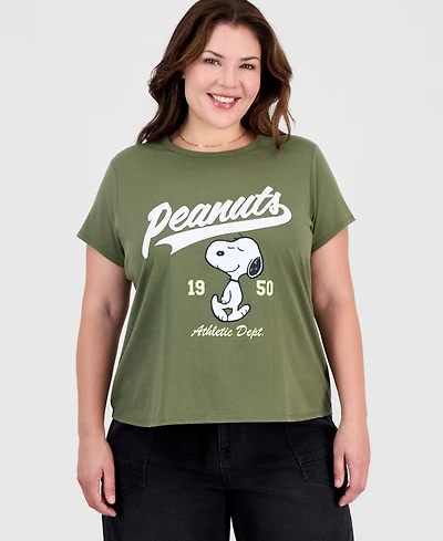 Love Tribe Plus Snoopy Graphic Applique T-Shirt