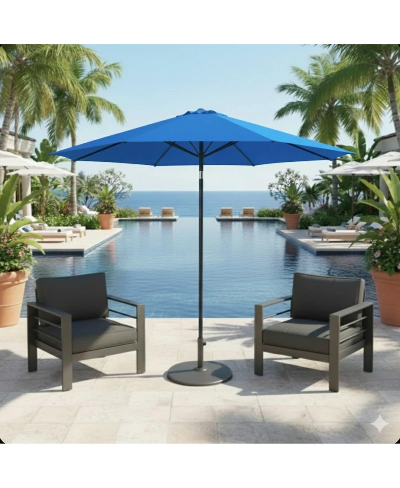 Mondawe 11 Ft Market Patio Umbrella with Crank & Tilt (No Base)