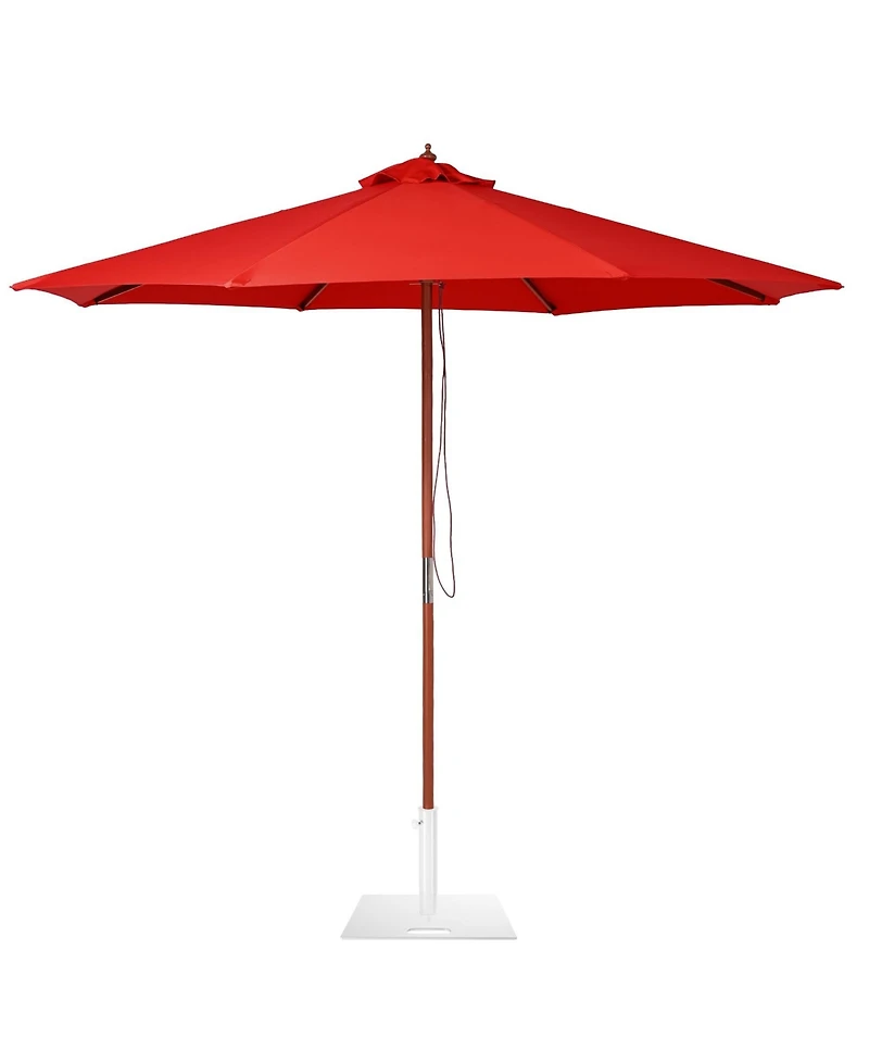 Yescom 9Feet Solid Wood Patio Umbrella with Base Included Stand for Outdoor Event Rental Resort Wedding Party Restaurant