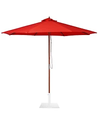 Yescom 9Feet Solid Wood Patio Umbrella with Base Included Stand for Outdoor Event Rental Resort Wedding Party Restaurant