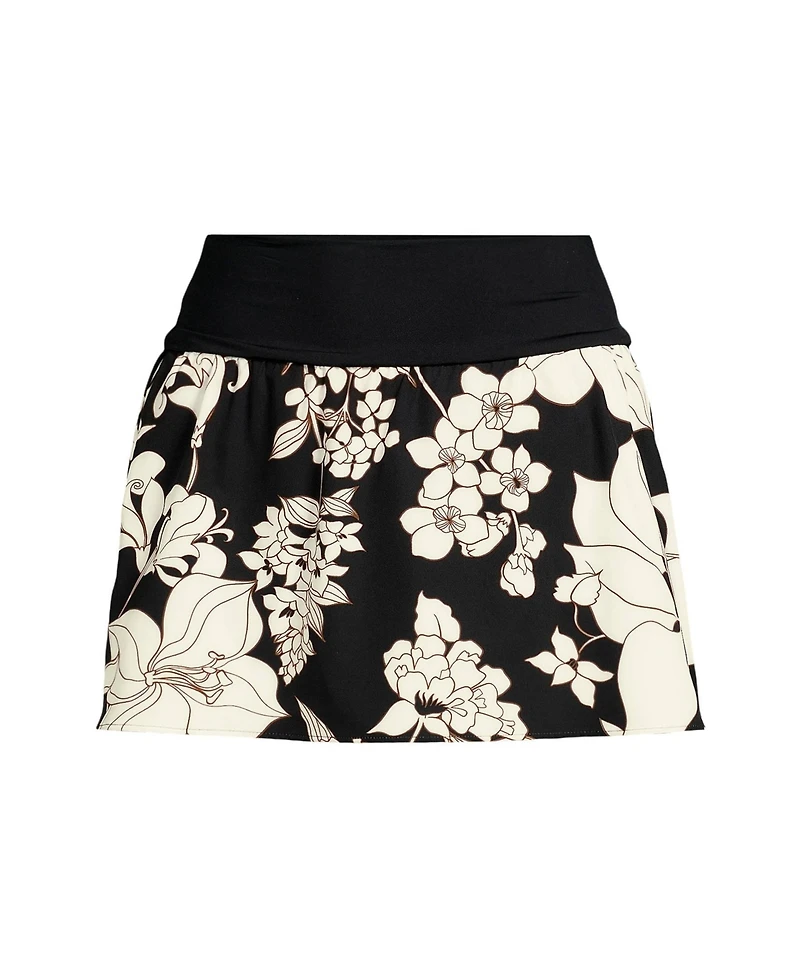 Lands' End Plus Pinchless Mini Swim Skort