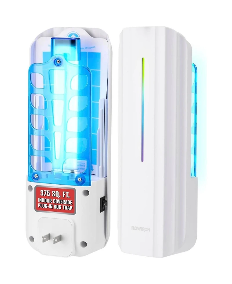 Flowtron Indoor Fly Trap, 9W Uv Light, Silent Mosquito and Gnat Catcher, 375 Sq Ft