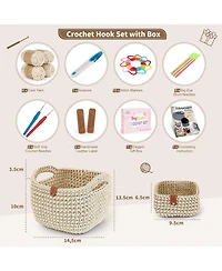Aeelike 27Pieces Crochet Basket Kit