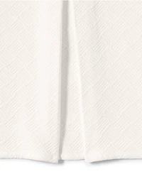 Lands' End Basketweave Cotton Matelasse Bedskirt