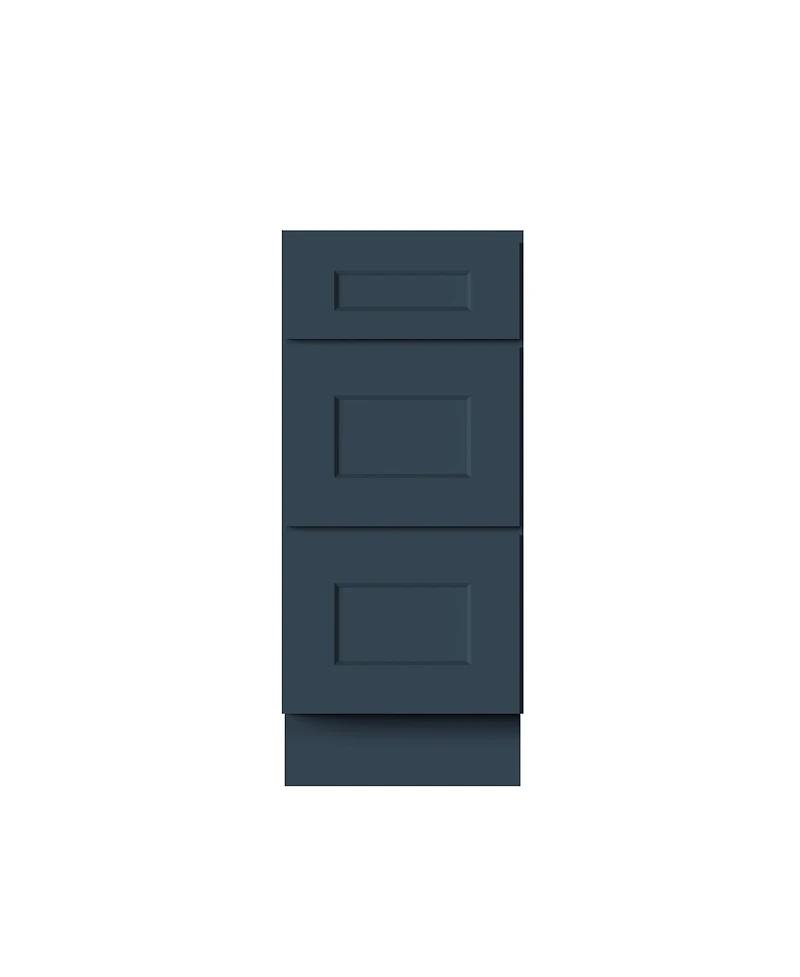 Boyel Living 15" W 3-Drawers Base Cabinets, Ready to Assemble Kitchen Cabinet with Solid Wood Frame, Soft-Close Slides and Hinges