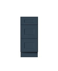 Boyel Living 15" W 3-Drawers Base Cabinets, Ready to Assemble Kitchen Cabinet with Solid Wood Frame, Soft-Close Slides and Hinges
