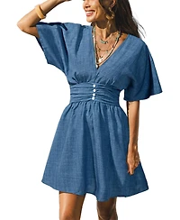 Cupshe Women's Striped Mini Beach Dress