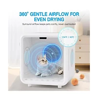 Gouun Smart Pet Dryer Box 58L Quiet Cat and Dog Dryer with App Control Low Noise Grooming