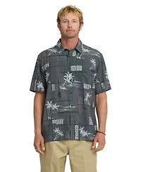 Quiksilver Waterman Men's Island Time Short-Sleeve Shirt