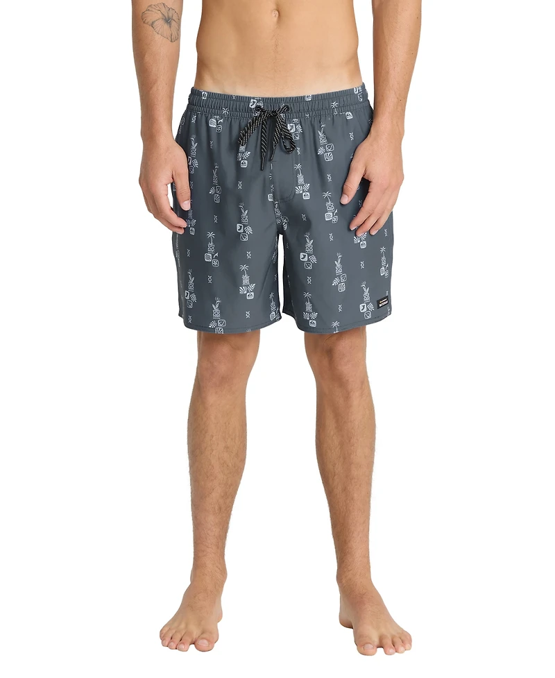 Quiksilver Waterman Men's Mix Pack Print Swim Trunks