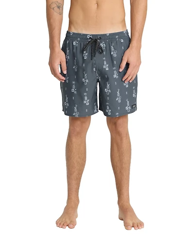Quiksilver Waterman Men's Mix Pack Print Swim Trunks