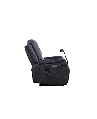 Clihome Power Reclining Sofa with Zero Gravity, Massage & Heat, Usb Ports, Phone Holder & Side Storage