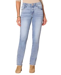 Democracy Petite High-Rise Straight-Leg Jeans