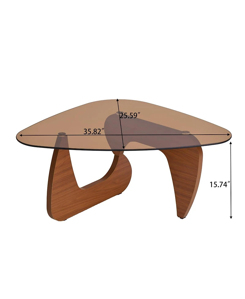 Streamdale Furniture Mid-Century Modern Wood Farmhouse Coffee Table