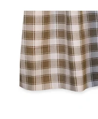 Ellis Curtain Country Check Tailored With 1.5" Rod Pocket Window Tiers Camel