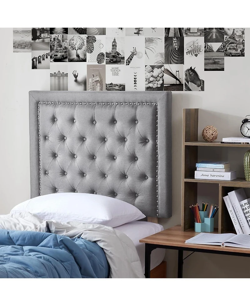 DormCo Tavira Allure College Dorm Headboard - Tufted Rivet