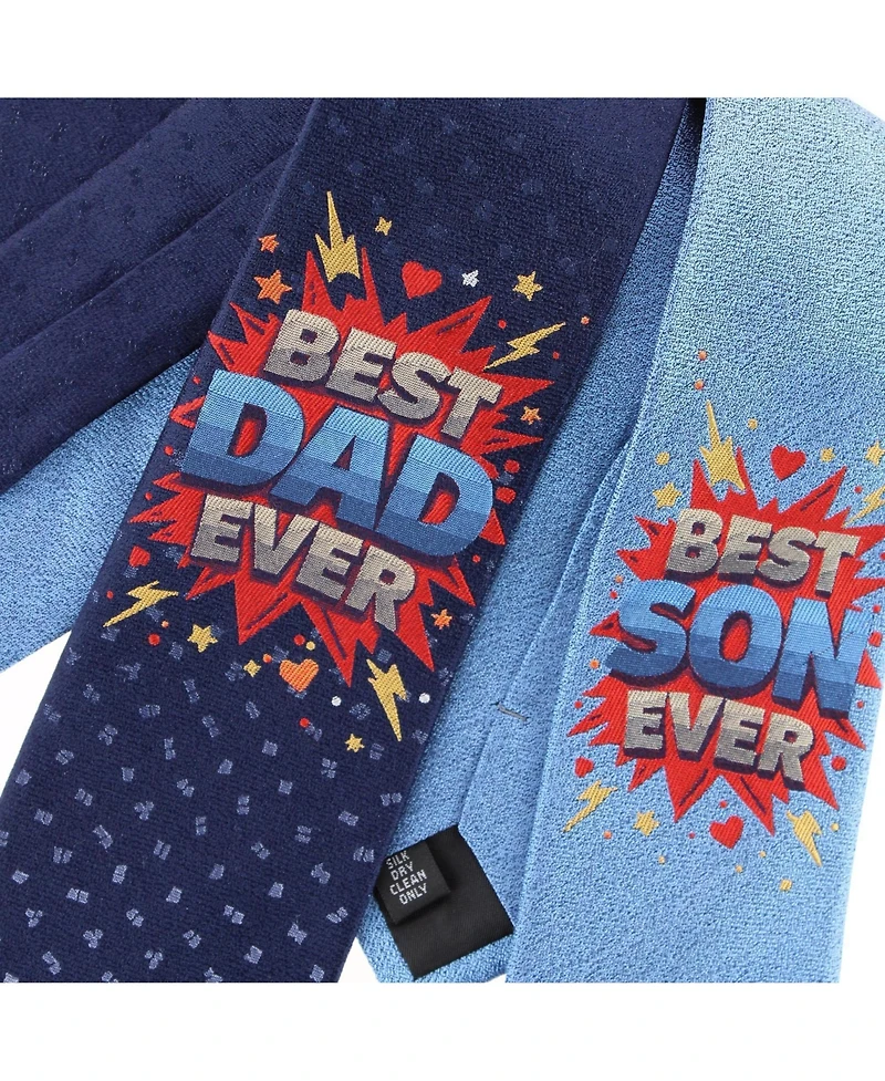 Trafalgar Men's Boy's Best Son Ever Novelty Silk Necktie