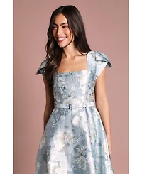 Coast Women's Printed Belted Midi Dress