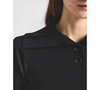 Derek Lam 10 Crosby Women's Antonella Polo Collar Top